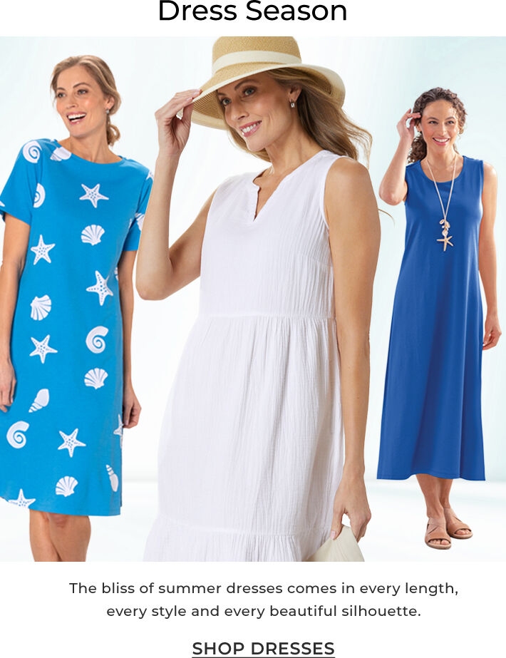 dress season the bliss of summer dresses comes in every length, every style and every beautiful silhouette. shop dresses