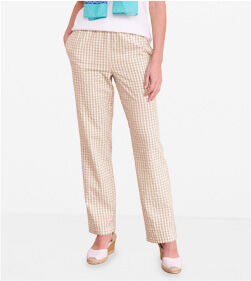 model wearing Gingham Seersucker Pants