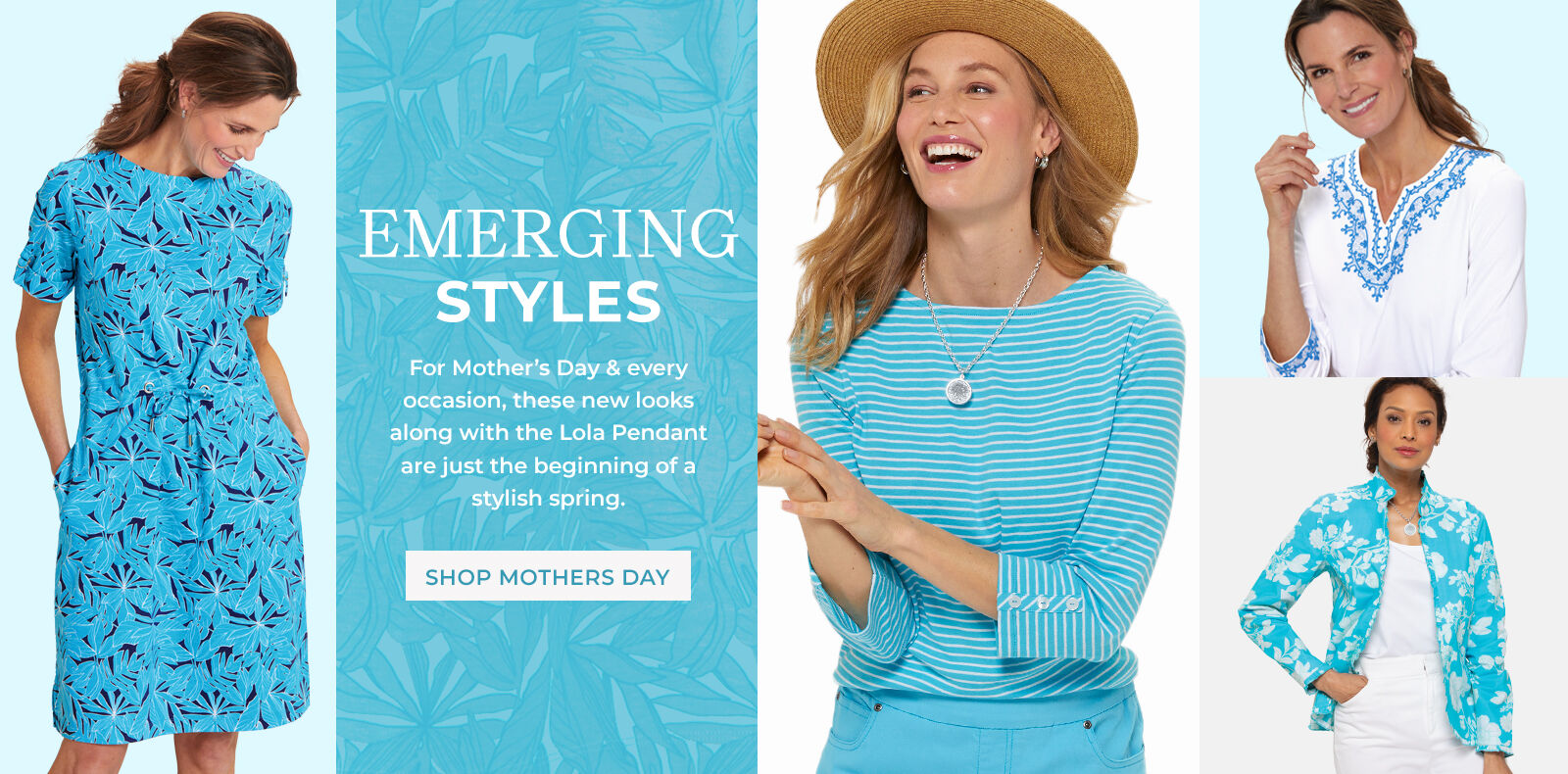 emerging styles for mother's day & every occasion, these new looks along with the lola pendant are just the beginning of a stylish pairing. shop mother's day