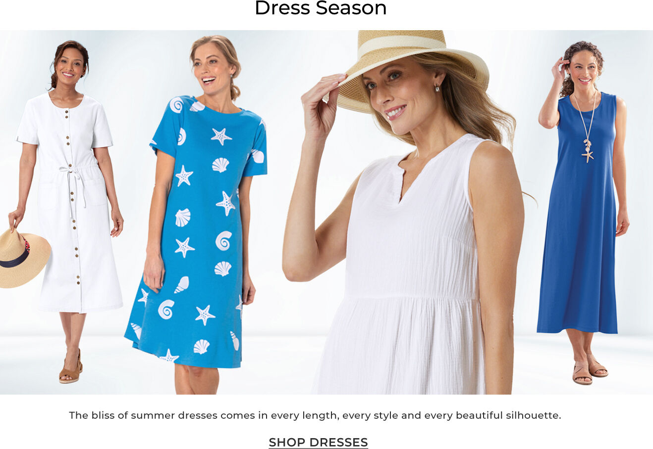 dress season the bliss of summer dresses comes in every length, every style and every beautiful silhouette. shop dresses