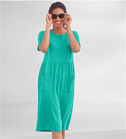 woman wearing Boardwalk Solid Weekend Dress