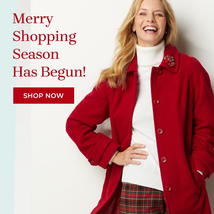 merry shopping season has begun! shop now