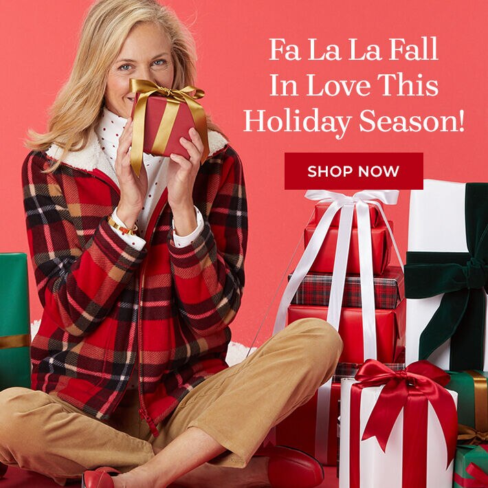 fa la la fall in love this holiday season! shop now