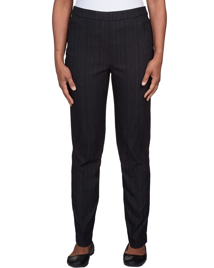 Alfred Dunner® World Traveler Slim Fit Pinstripe Average Length Pant image number 1
