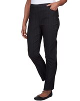 Alfred Dunner® World Traveler Slim Fit Pinstripe Short Length Pant thumbnail number 2