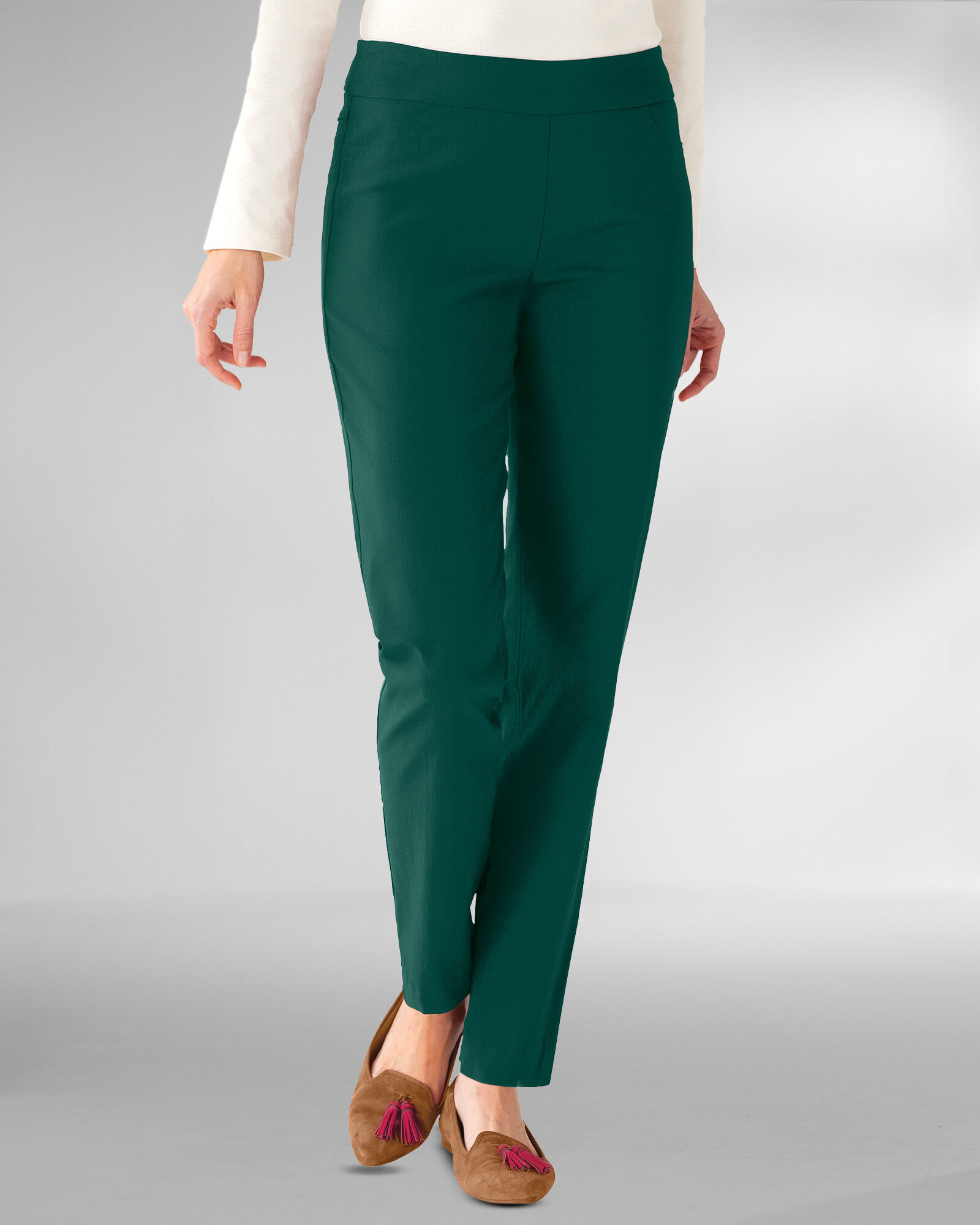 SlimSation® Tapered-Length Pants | Appleseed's