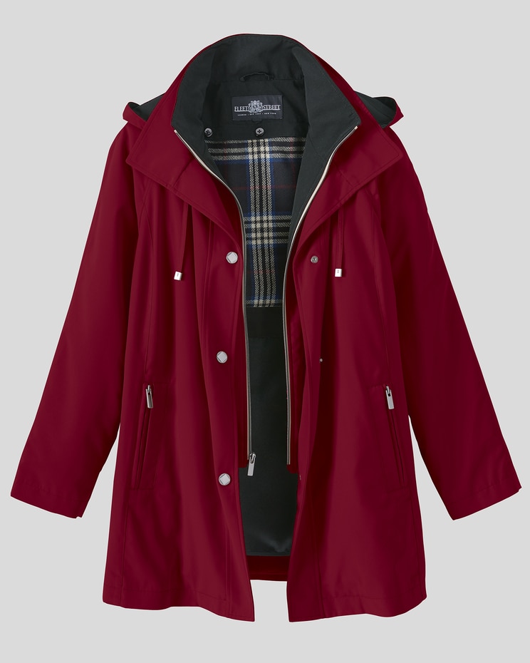 Fleet Street® Short Three-Season Raincoat image number 4