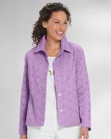 Floral Eyelet Jacket thumbnail number 1