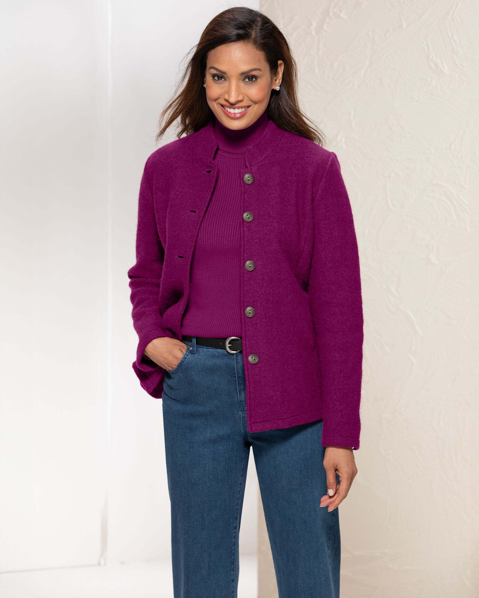Women s Wool Boiled Wool Jackets Appleseed s
