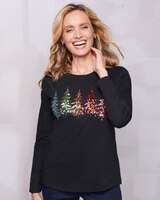 Sequin Tree Tee thumbnail number 1