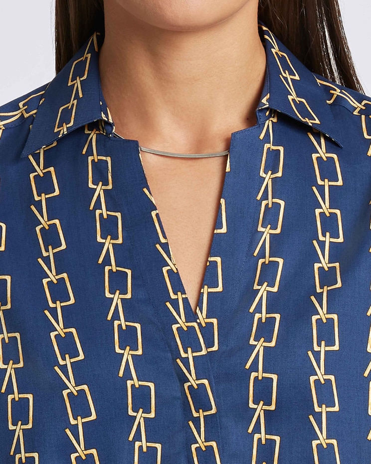 Foxcroft Taylor Chain Stripe Shirt image number 6