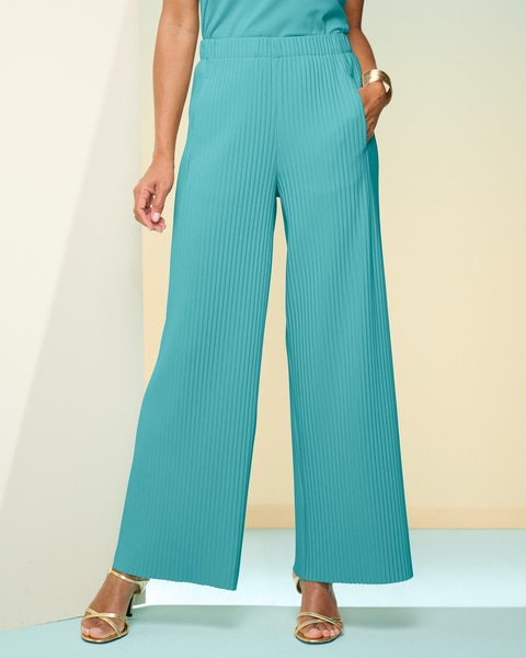 Wave Pleated Pants