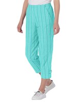 Seersucker Stripe Cropped Pants thumbnail number 1