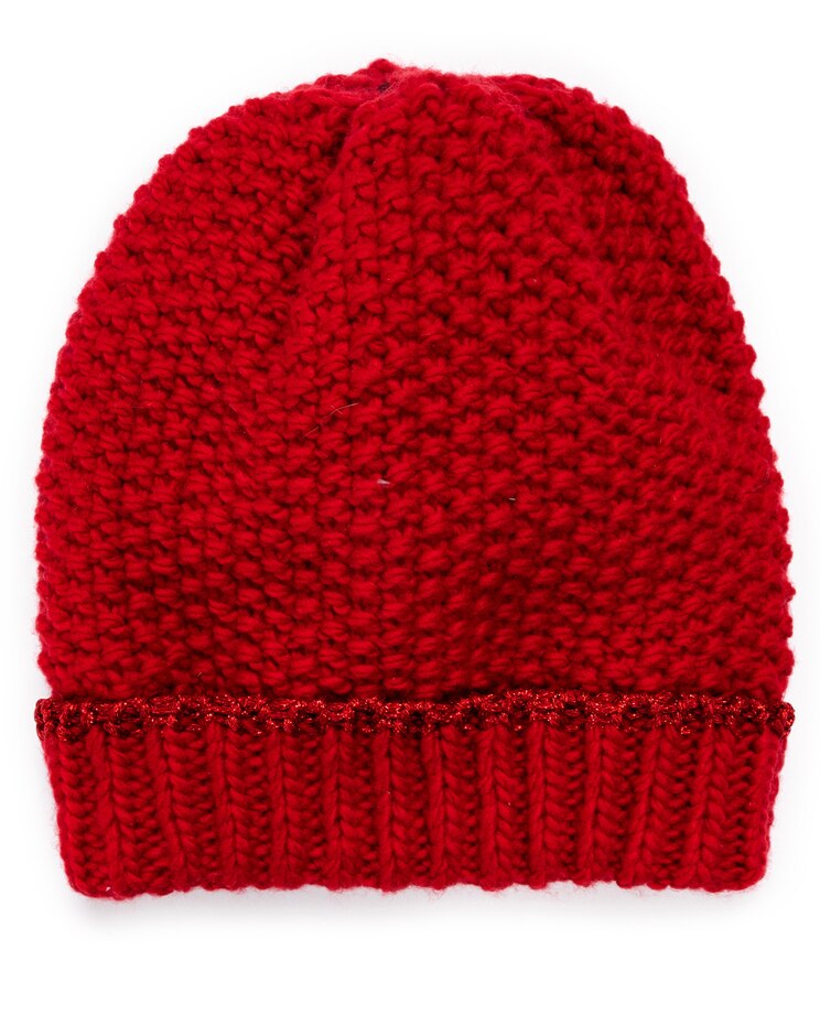 MUK LUKS® Womens Lurex Cuff Cap image number 1