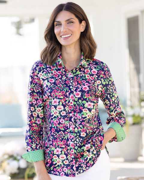 Limited-Edition Meadow Floral & Dot Shirt
