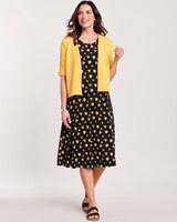 Short-Sleeve 2-Piece Novelty Jacket Dress thumbnail number 3