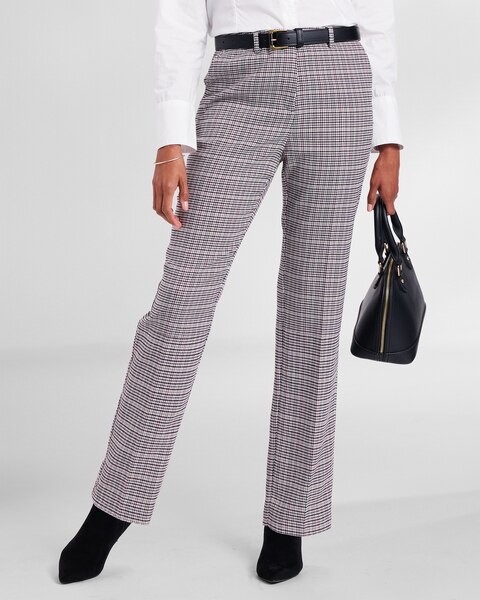 Mini Plaid Washable Garbardine Pants