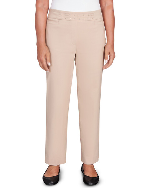 Alfred Dunner® Neutral Territory Embellished Waist Short Length Pant
