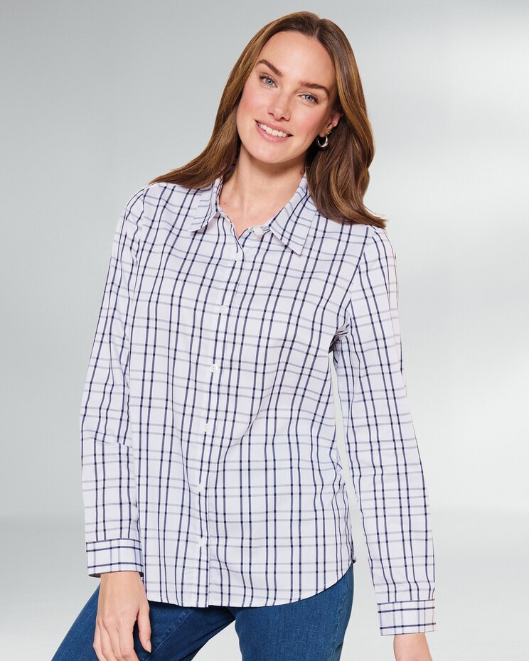 Cotton Windowpane Shirt image number 1