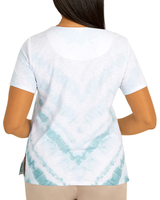 Alfred Dunner® Coconut Grove Tie Dye Geo Short Sleeve Top thumbnail number 2
