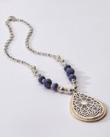 Filigree Teardrop Pendant Necklace thumbnail number 2