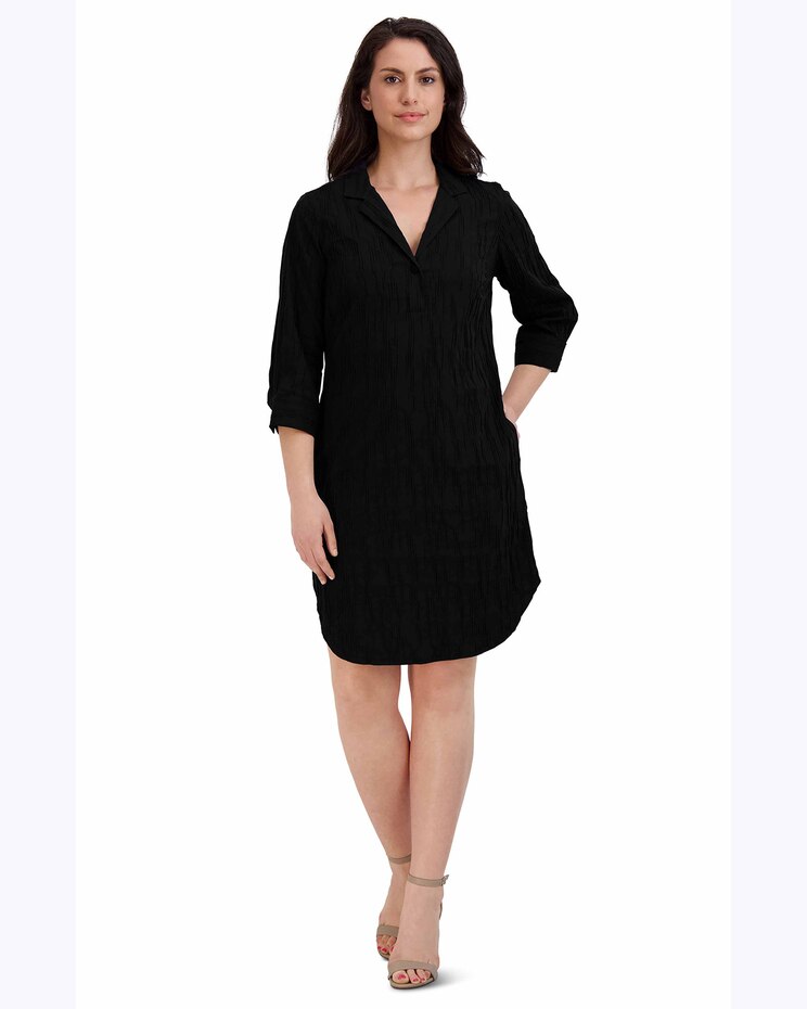 Sloane Easy Care Crinkle Dress image number 1