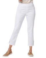 Liberty Knit Denim Cropped Button-Hem Pull-On Jeans thumbnail number 1