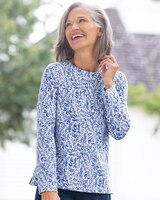 Prima™ Cotton Watercolor Stencil Long-Sleeve Tee thumbnail number 1