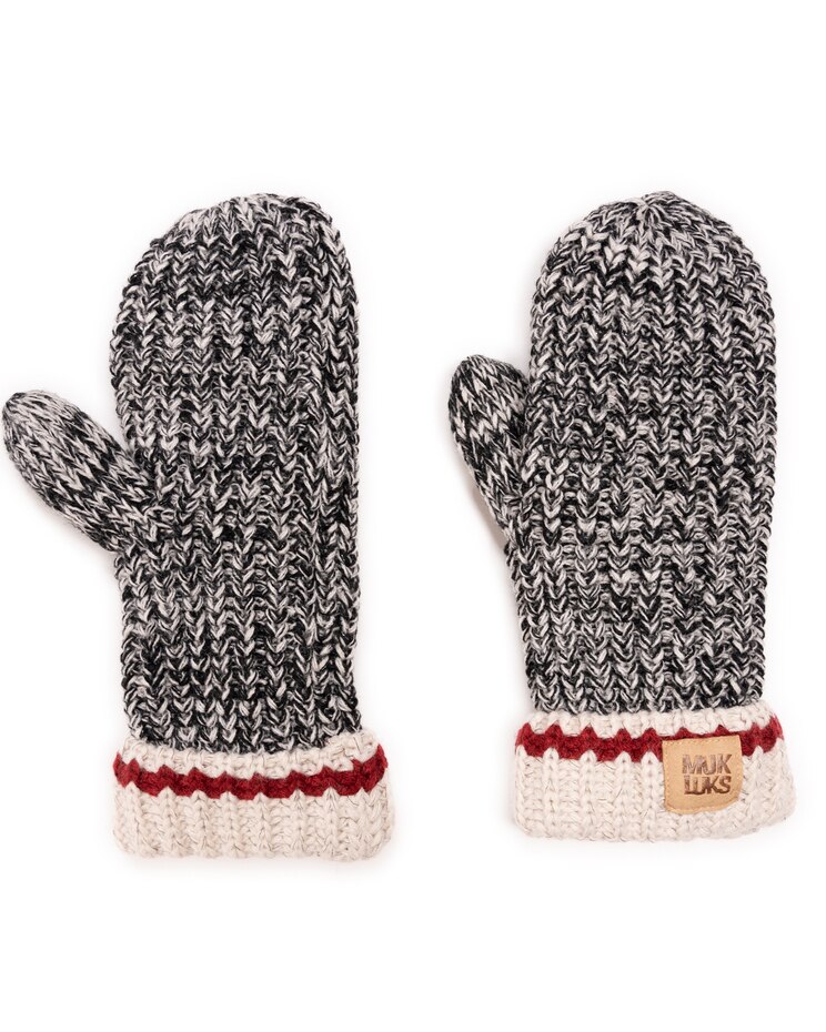 MUK LUKS® Womens Marled Chunky Stitch Mitten image number 7