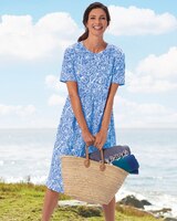 Tropical Floral Boardwalk Knit Weekend Dress thumbnail number 1
