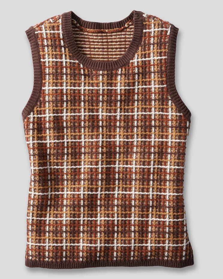 Tweed Sweater Vest image number 3