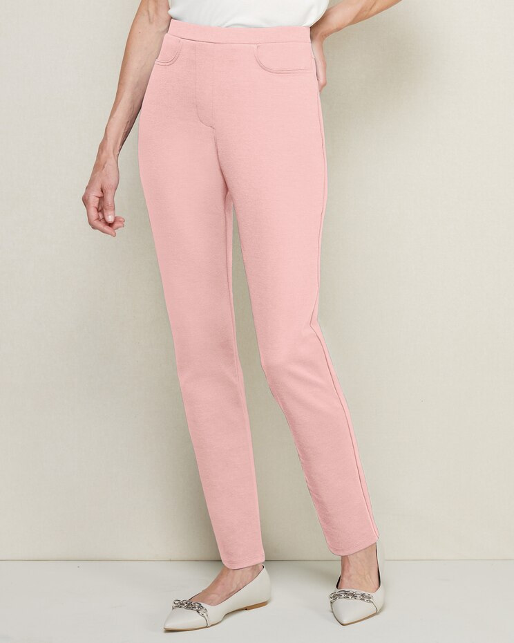 Everyday Slim-Leg Ponte Knit Pull-on Pants image number 1