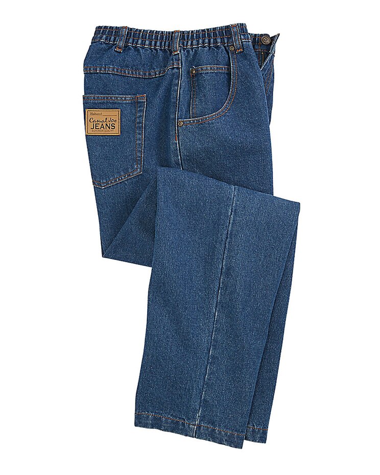 Haband Men’s Casual Joe® Stretch Waist Jeans image number 2