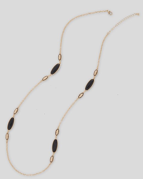 Midnight Sparkle Long Necklace