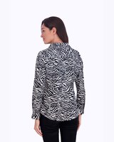 Mary No Iron Zebra Print Shirt thumbnail number 2