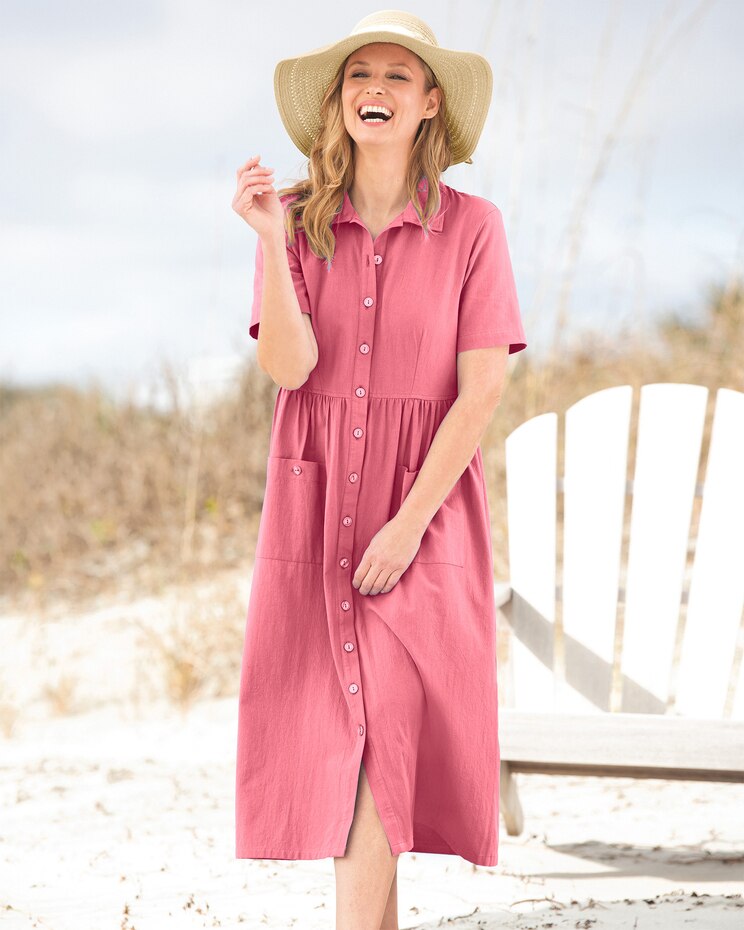 Captiva Cotton Short-Sleeve Weekend Dress image number 1