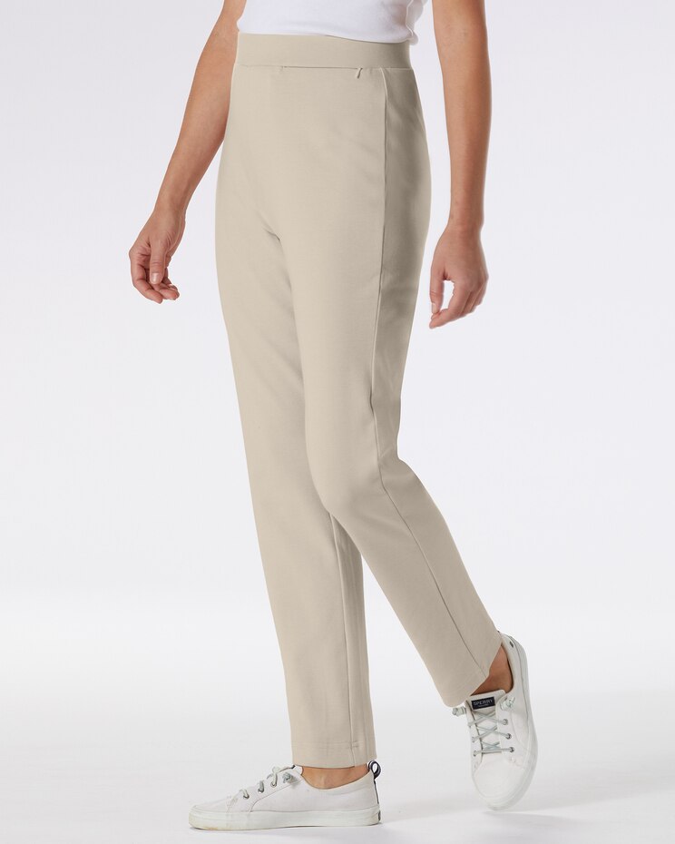 Everyday Knit Zip-Pocket Slim Pants image number 3