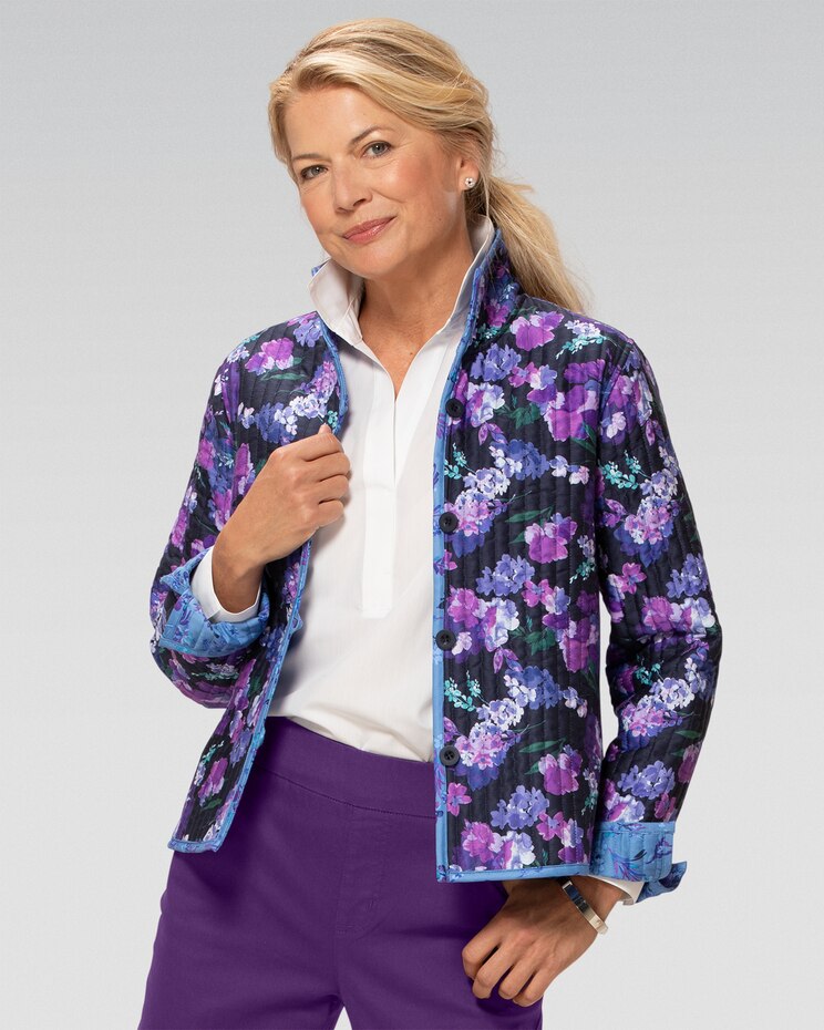 Canterbury Floral Reversible Quilted Jacket image number 1