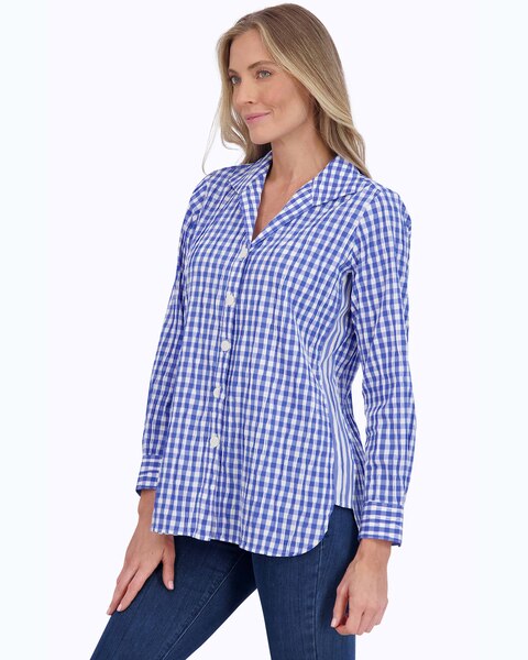 Pandora Crinkle Gingham  Tunic