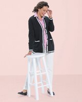 Foxcroft® Pretty Petals Non-Iron Shirt thumbnail number 2