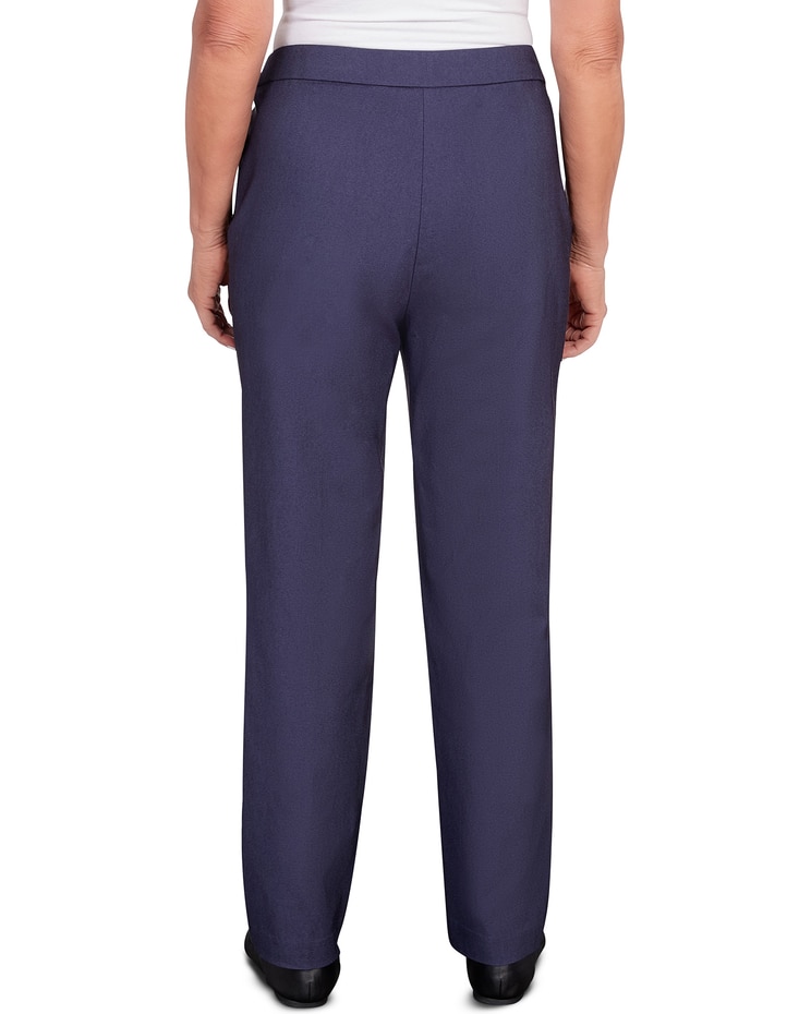 Alfred Dunner® A Fresh Start Dark Denim Pull On Average Length Pant image number 2
