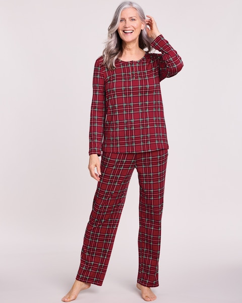 Comfy & Cozy Satin Trim Pajamas