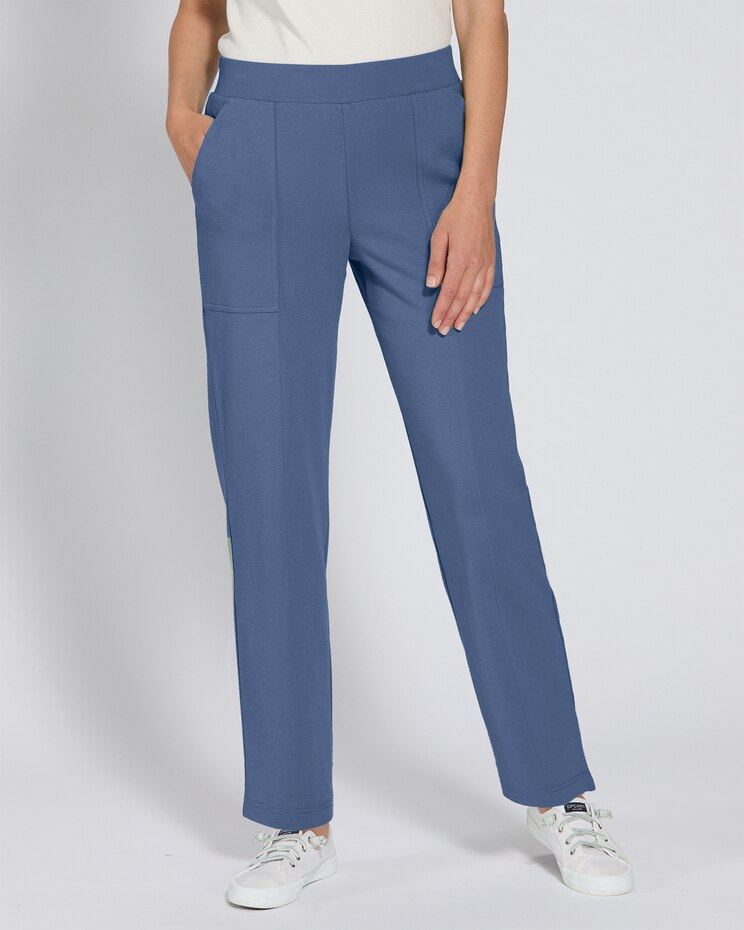 Everyday Knits 4-Pocket Relaxed Straight-Leg Pants image number 1