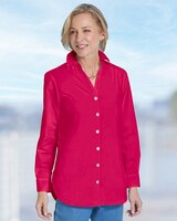 Foxcroft® Non-Iron Side-Button Tunic thumbnail number 1
