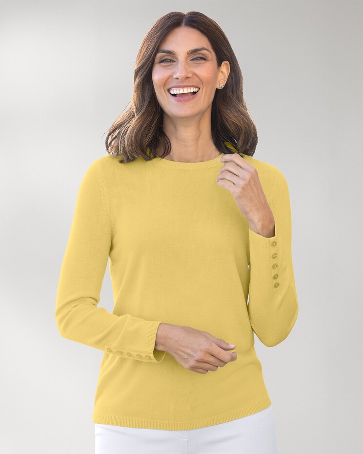 Spindrift™ Long-Sleeve Button-Cuff Sweater image number 1
