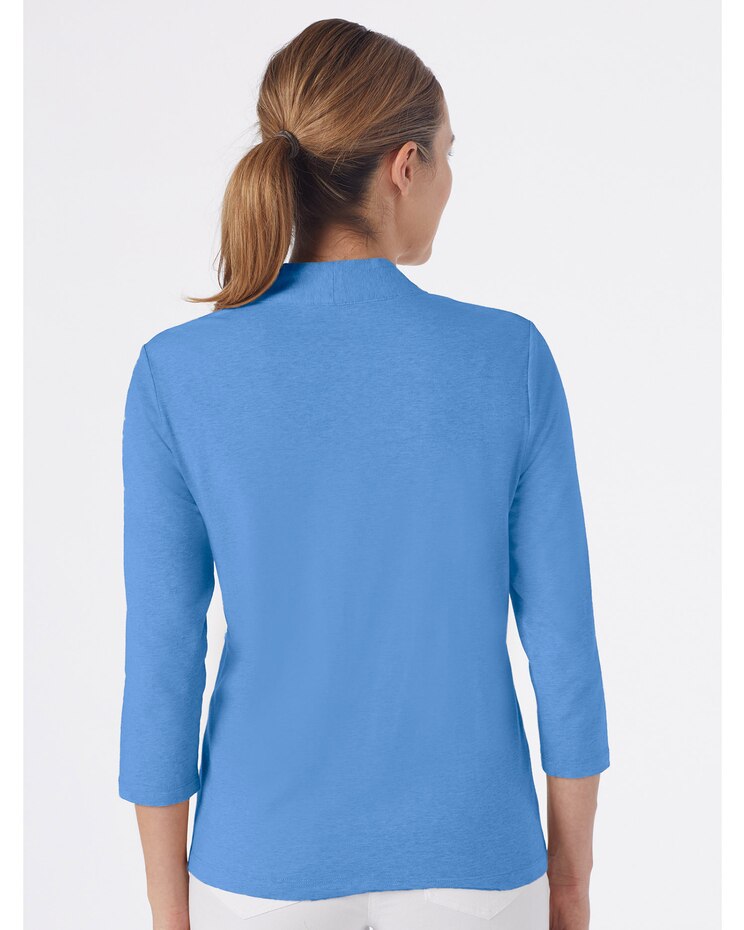 Prima™ Cotton Narrow V-Neck Tee image number 2