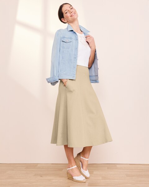 Everyday Knit Solid Skirt