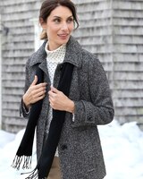 London Fog Wool Scarf Coat thumbnail number 1