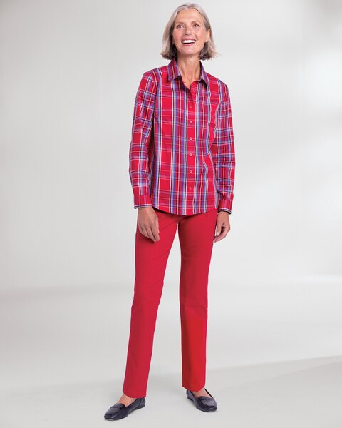 Festive Plaid Cotton Shirt