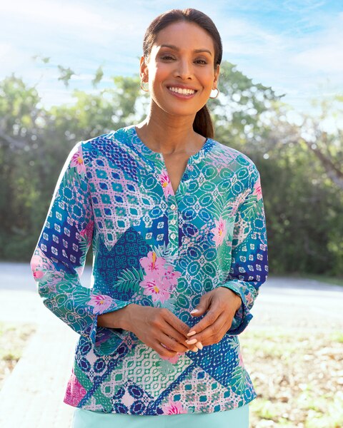 Tropical Patch-Print Popover